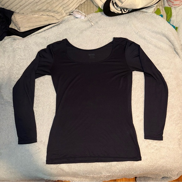 UNIQLO HEATTECH Thermal Warmers Base Layer Black 2 Piece Small/Medium - Picture 3 of 10